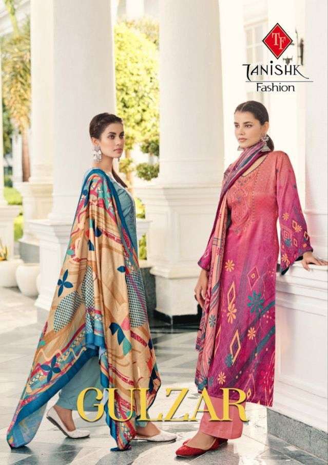 GULZAR BY TANISHK FASHION 4101 TO 4106 SERIES PASHMINA PRINT DRESSES