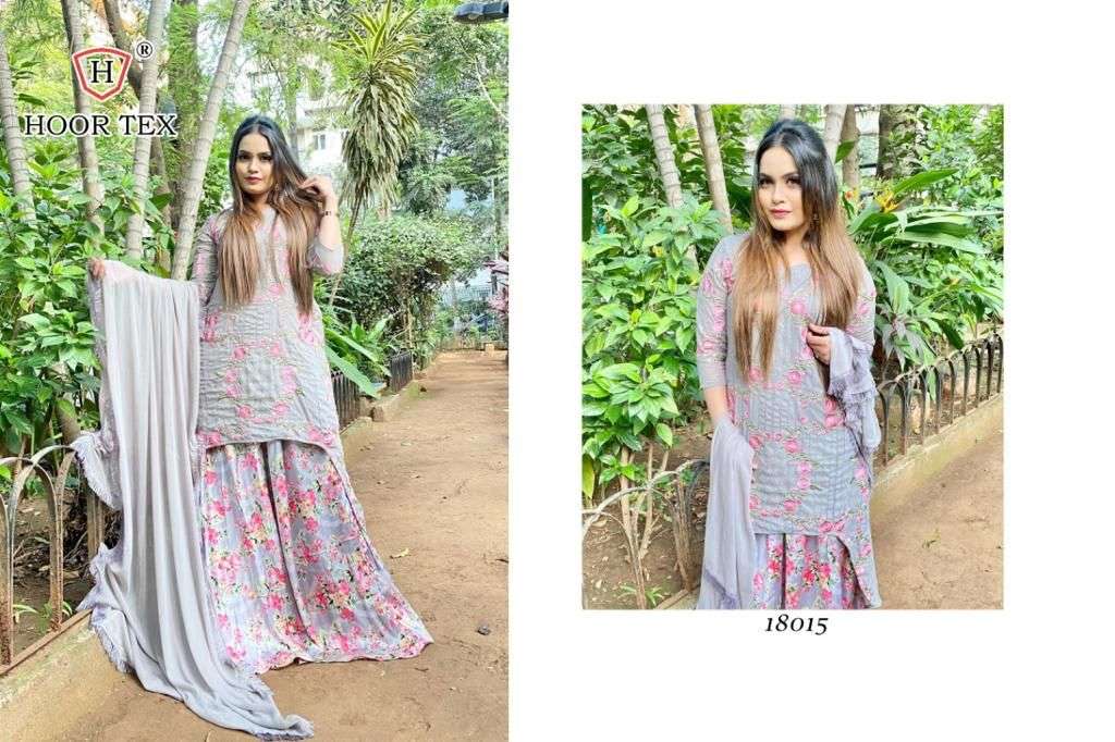 HOOR 18015 HIT DESIGN BY HOOR TEX GEORGETTE EMBROIDERY DRESS