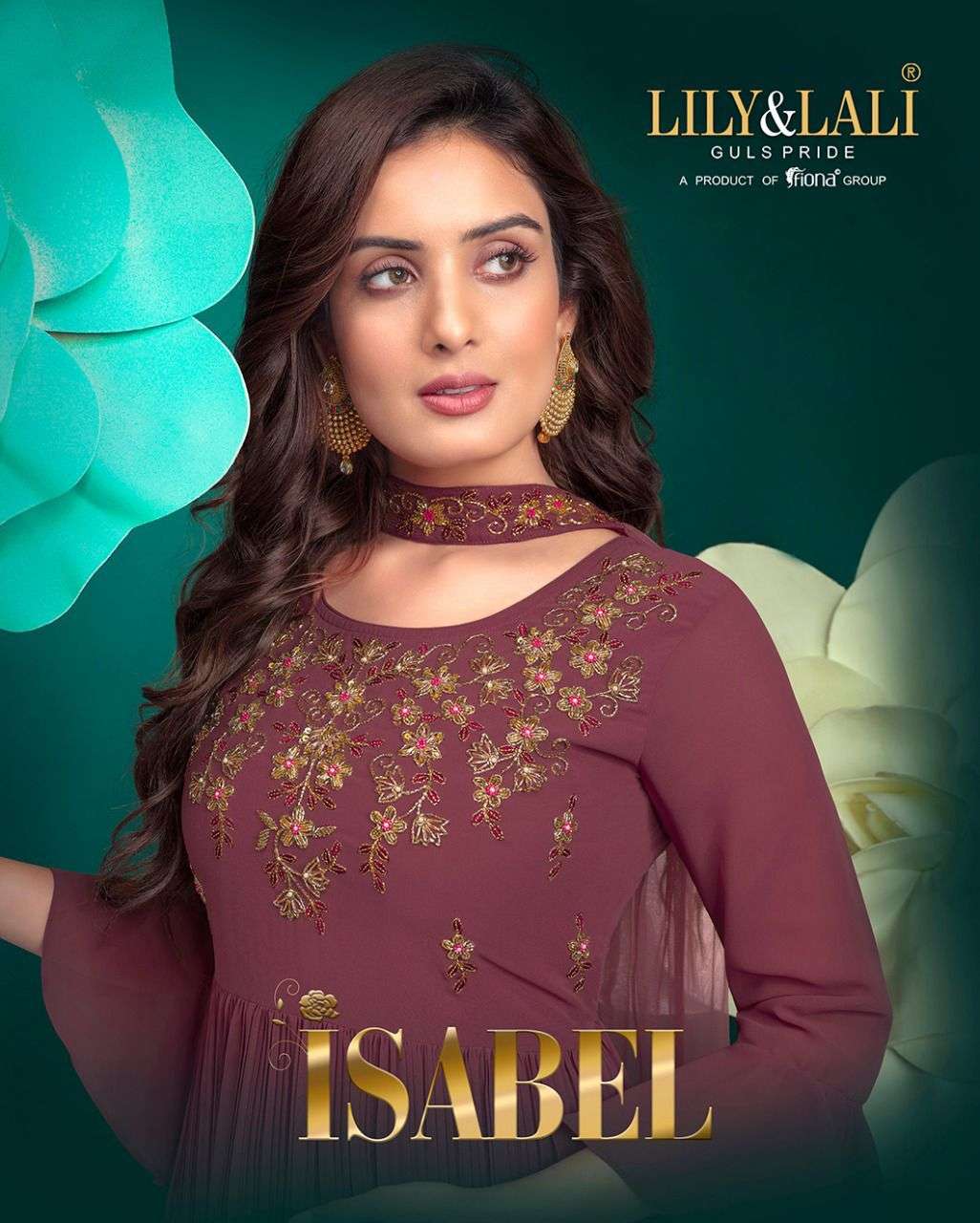 ISABEL BY LILY AND LALI 10071 TO 10074 SERIES GEORGETTE HANDWORK STITCHED DRESSES