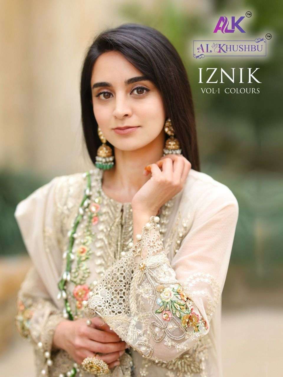 IZNIK VOL-1 BY AL KHUSHBU 2020-A TO 2020-E SERIES GEORGETTE PAKISTANI DRESSES