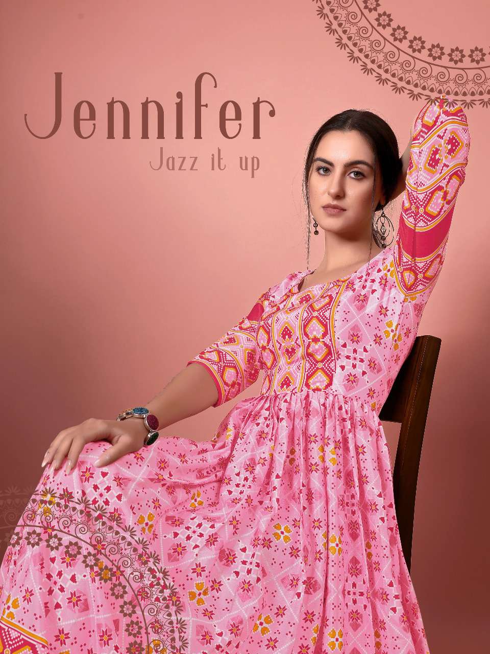 JENNIFER BY ASLIWHOLESALE 4006 TO 4009 SERIES CHINON KURTIS