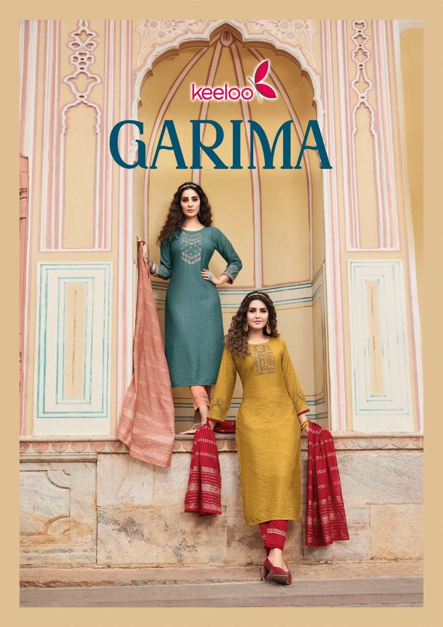 KEELOO GARIMA BY KOODEE 1001 TO 1006 SERIES COTTON STITCHED DRESSES