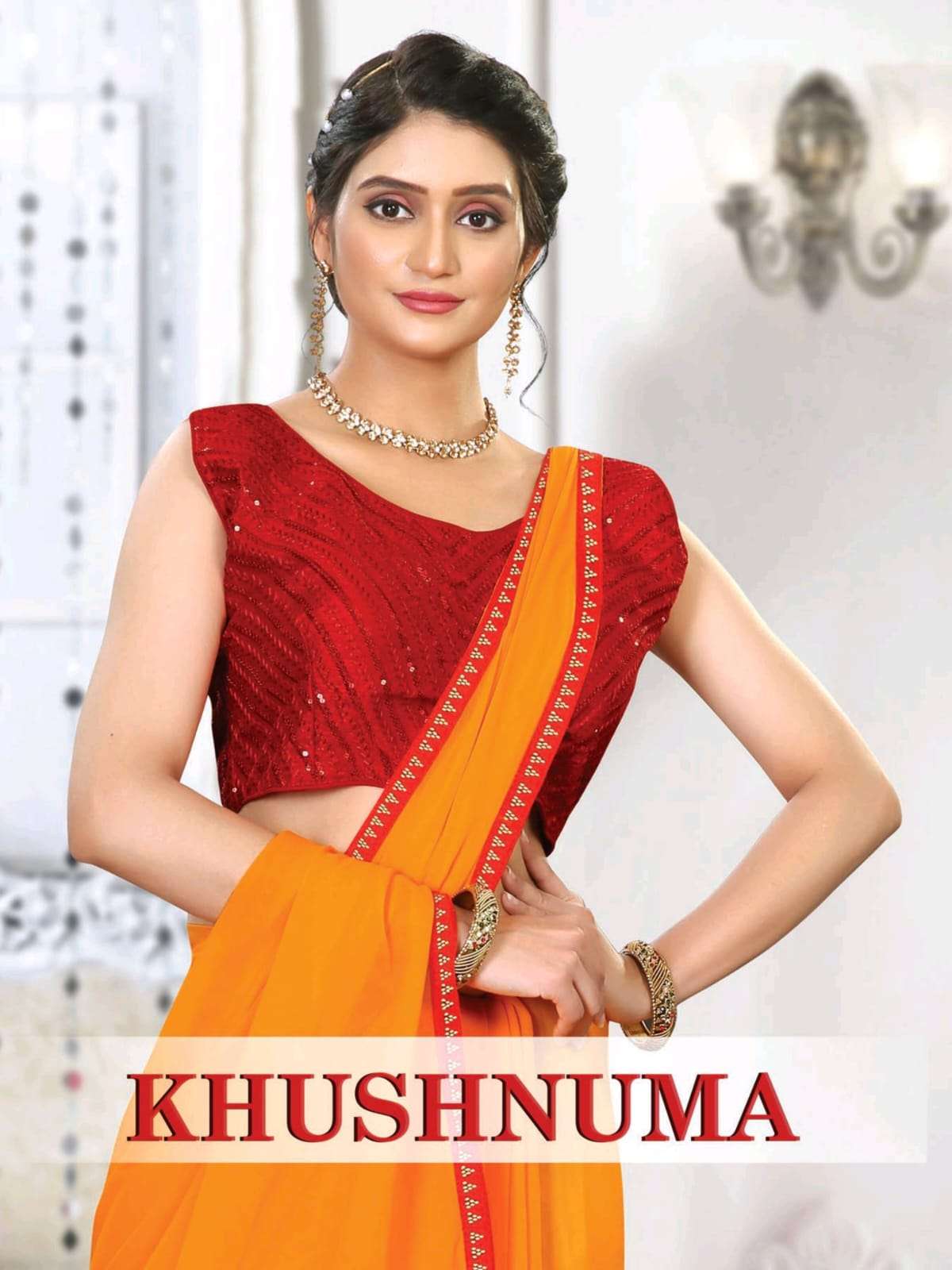 KHUSHNUMA BY RONISHA FASHION BLOOMING GEORGETTE STITCHED SAREES