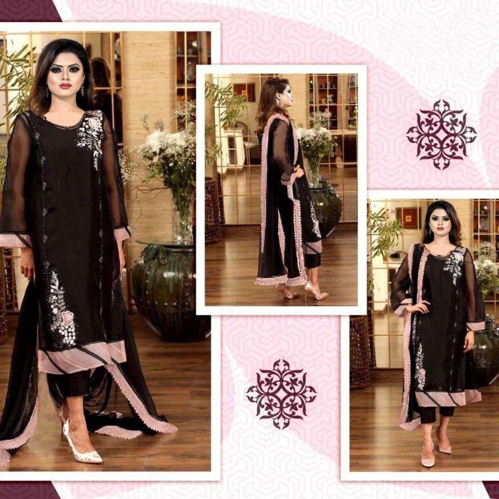 LUXURY PRET 1013 BY ASLIWHOLESALE GEORGETTE WORK TUNIC