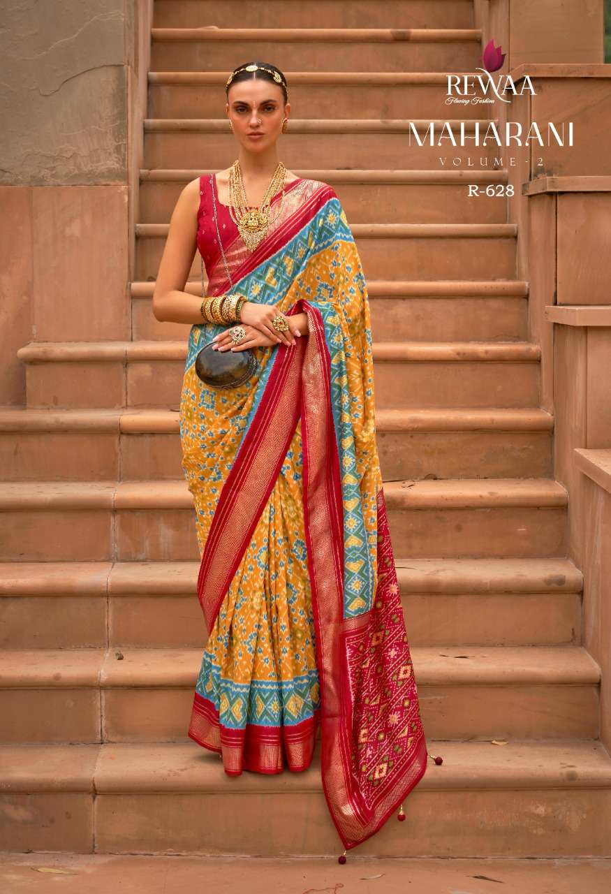 MAHARANI VOL-2 BY REWAA 624 TO 632 SERIES DESIGNER DOLA SILK SAREES