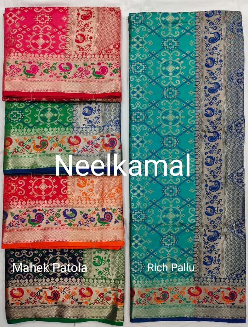 MAHEK PATOLA VOL-2 BY NEELKAMAL SAREES INDIAN DESIGNER PATOLA SAREES