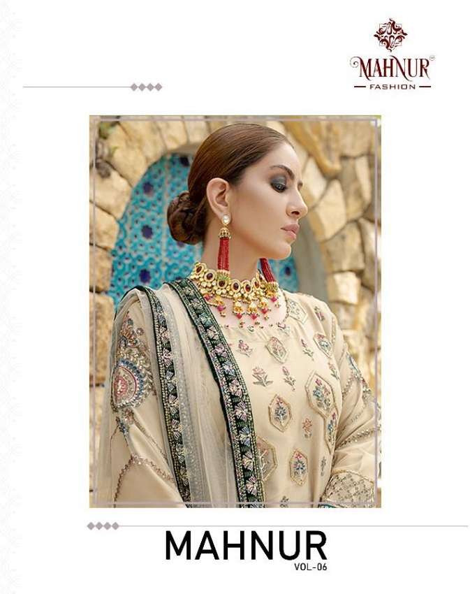 MAHNUR VOL-6 BY MAHNUR FASHION 1001 TO 1003 SERIES PAKISTANI DRESSES