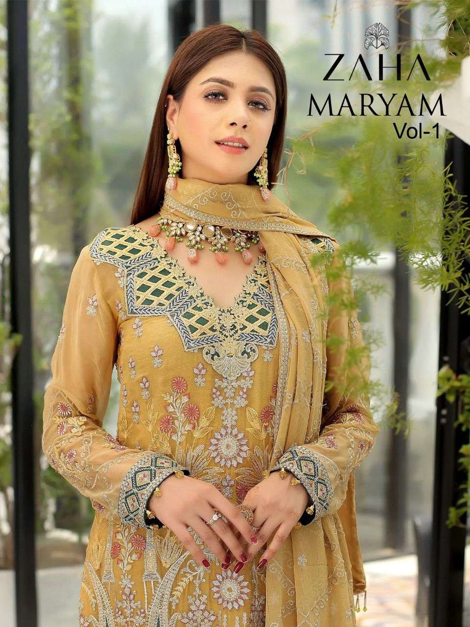 MARYAM VOL-1 BY ZAHA 10091 TO 10094 SERIES GEORGETTE PAKISTANI DRESSES