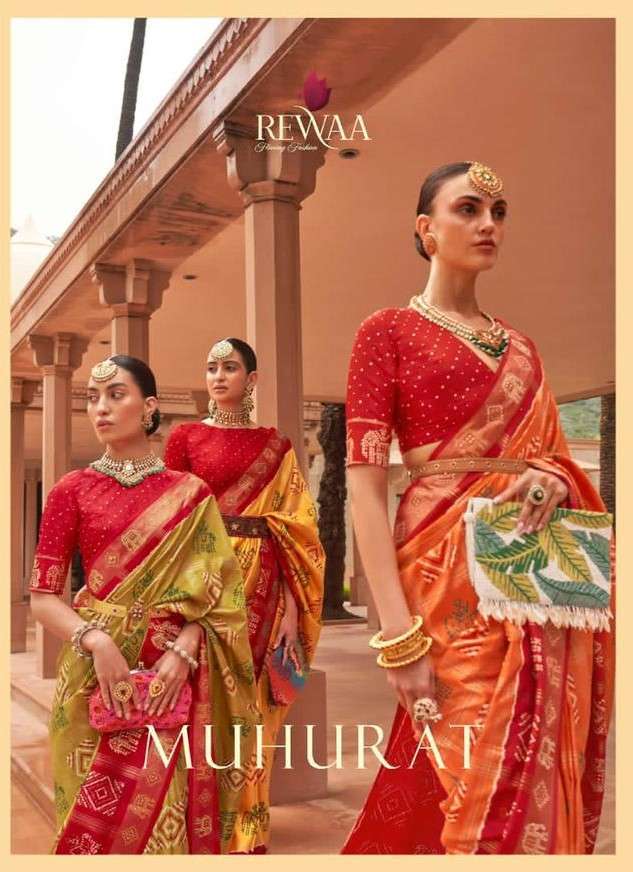 MUHURAT BY REWAA 615 TO 623 SERIES DESIGNER DOLA SILK SAREES