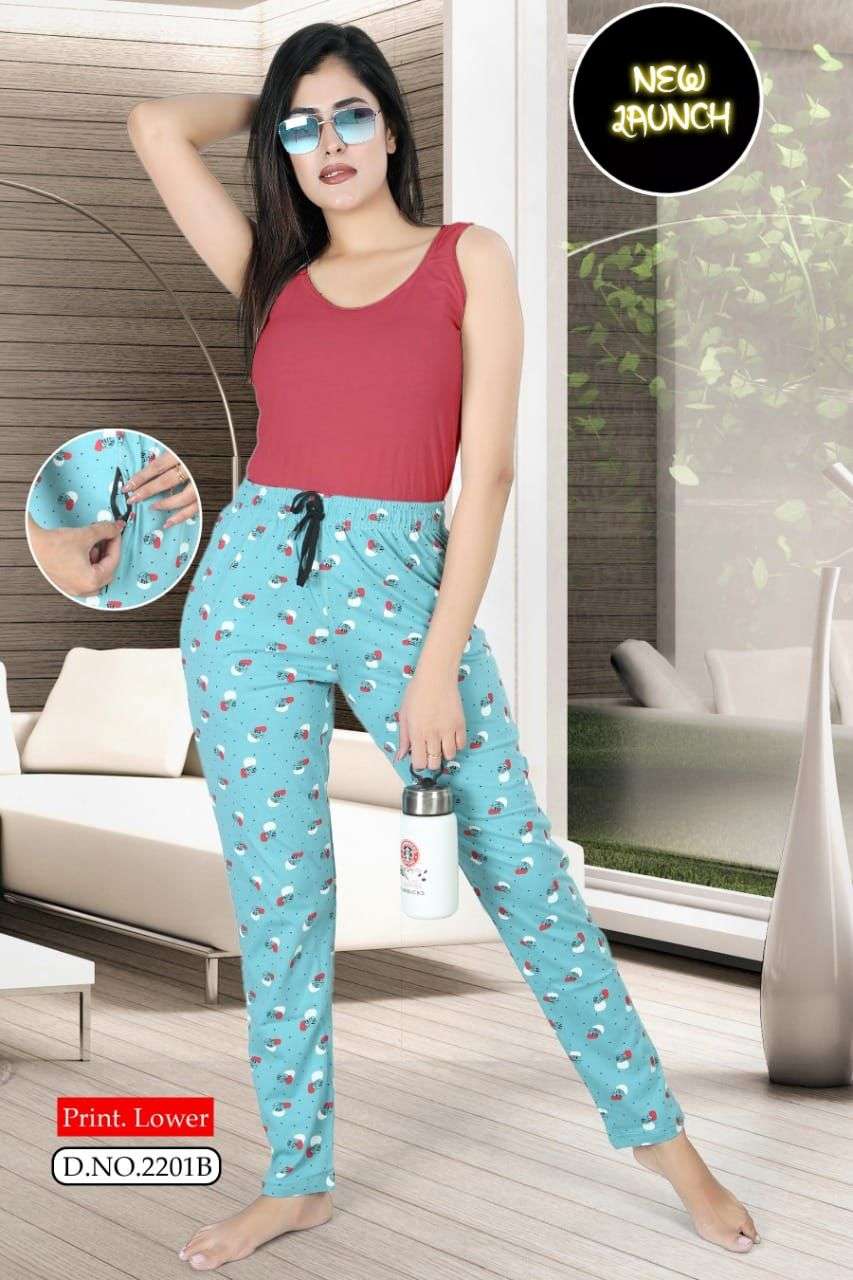 NIGHT PANT VOL-2201 BY ASLIWHOLESALE HOSEIRY COTTON PANTS