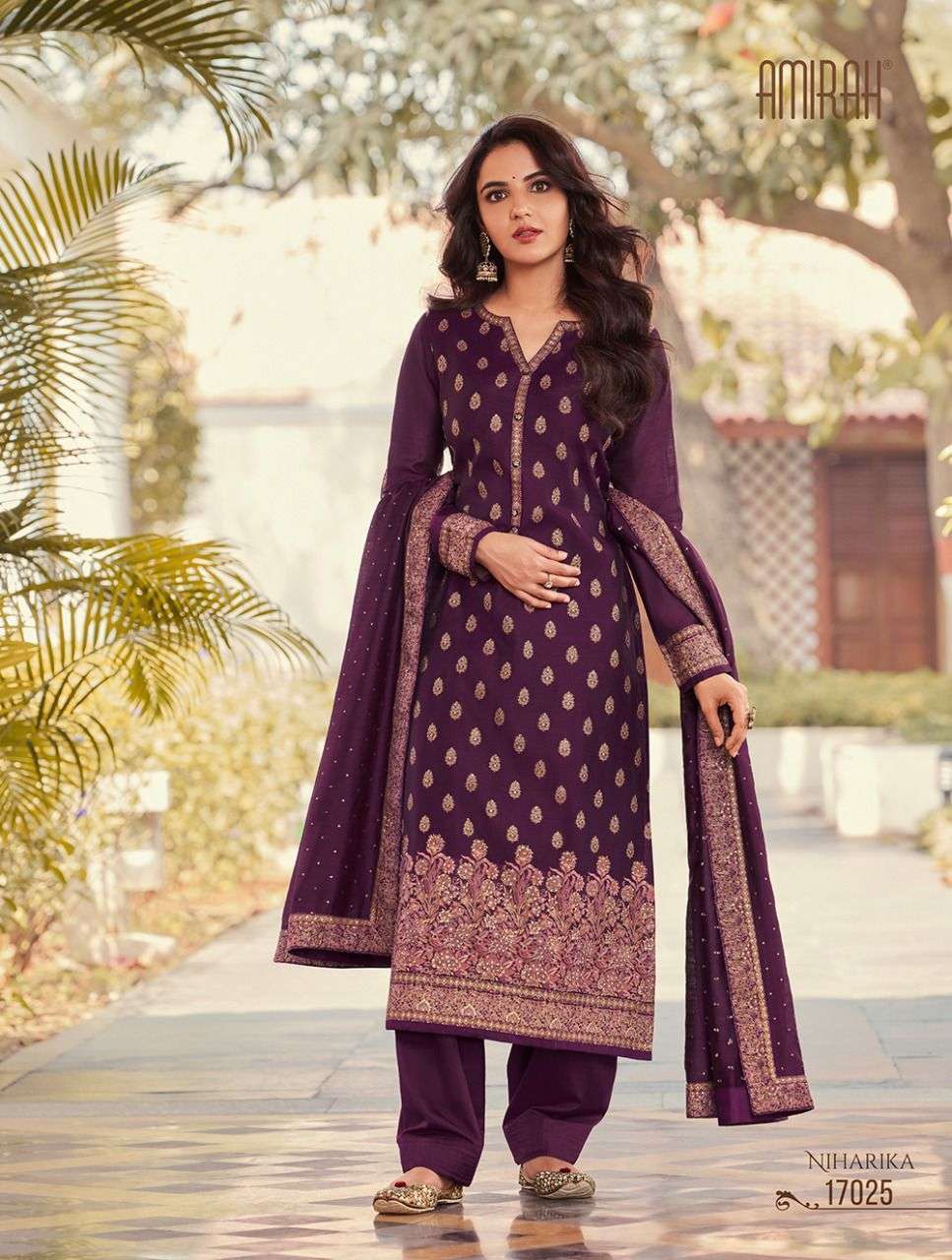 NIHARIKA BY AMIRAH 17021 TO 17026 SERIES MINAKARI JACQUARD DRESSES