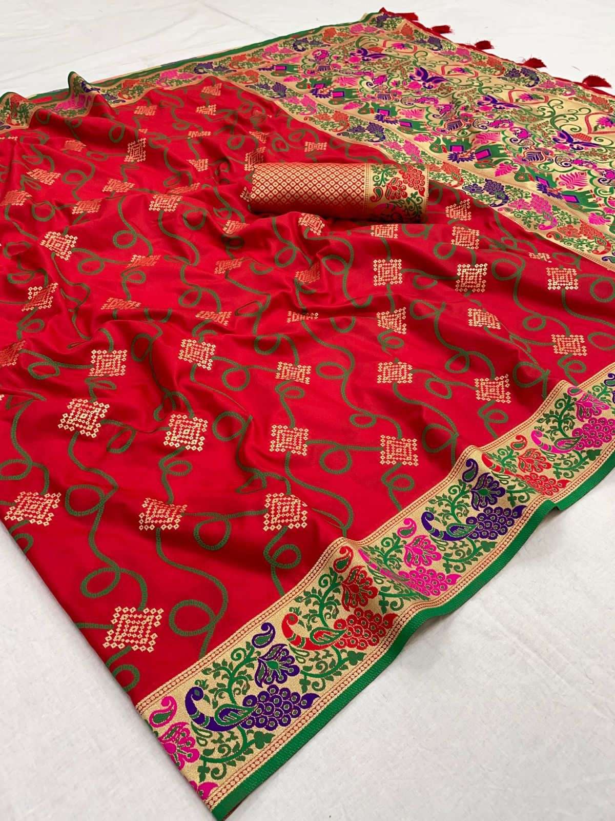 PRIYANSHI BY ASLIWHOLESALE KANCHI PAITHANI SILK SAREES