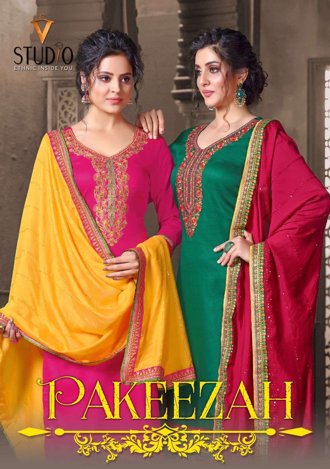 RAJAVIR PAKEEZAH BY ASLIWHOLESALE JAAM SATIN DRESSES