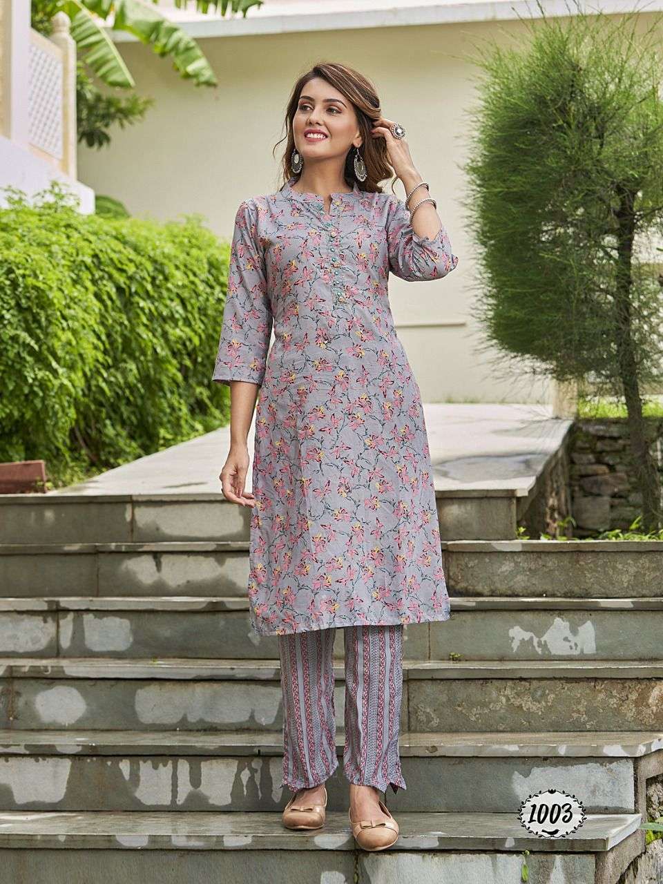 RIMZIM VOL-1 BY ASLIWHOLESALE 1001 TO 1006 MUSLIN PRINT KURTI & PANTS