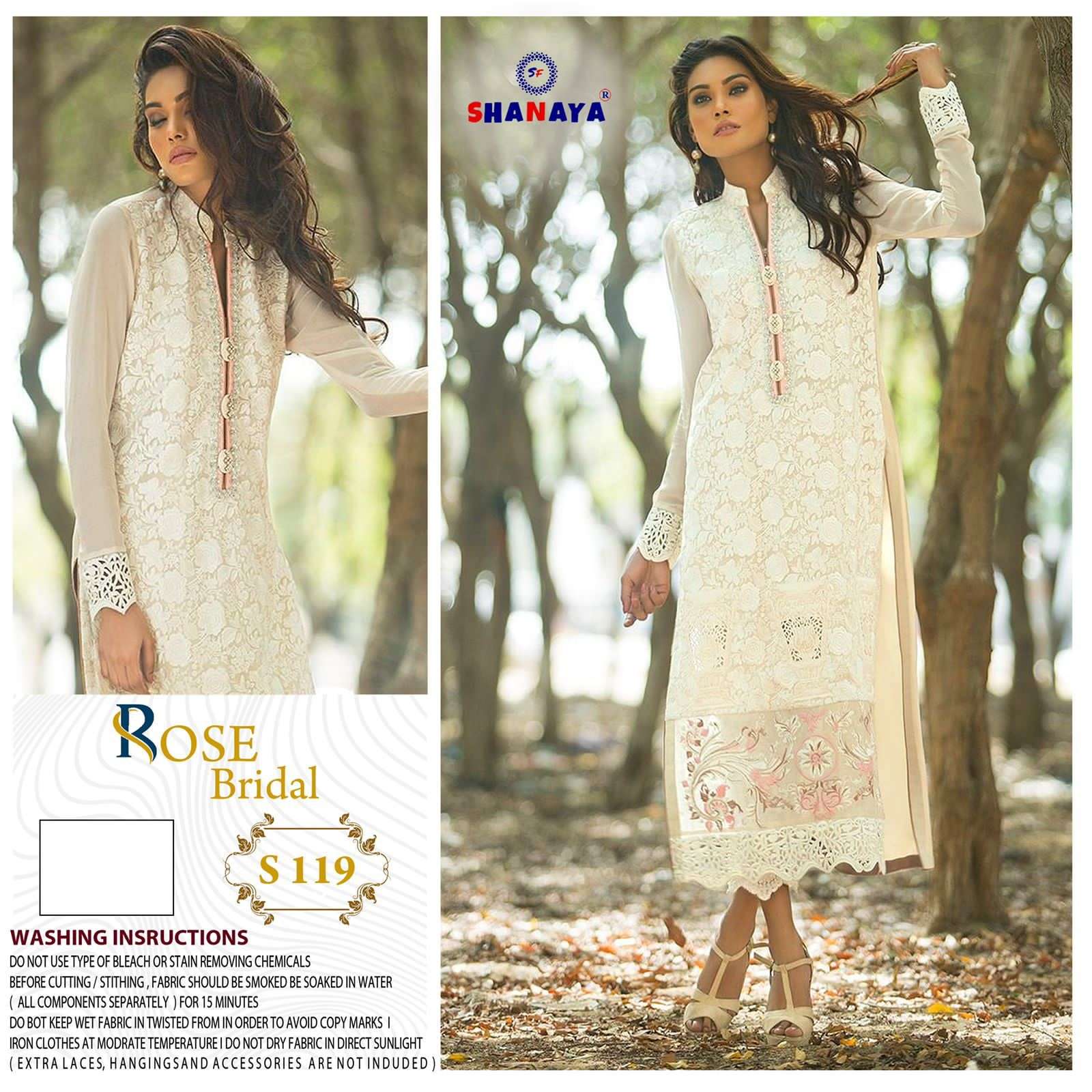 ROSE BRIDAL S-119 BY SHANAYA FASHION FAUX GEORGETTE PAKISTANI DRESS