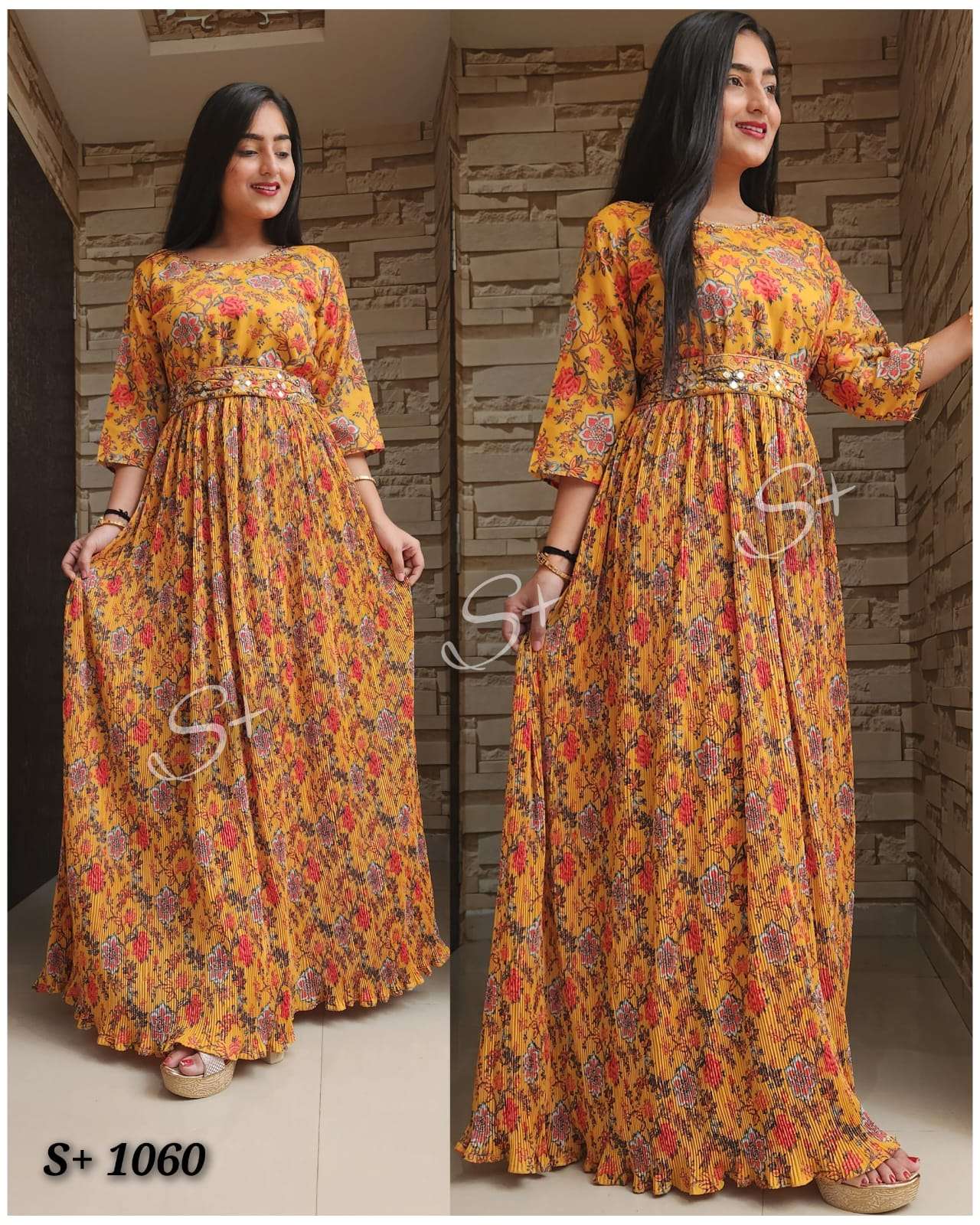 S-PLUS VOL-1 BY ASLIWHOLESALE MUSLIN PRINT GOWNS