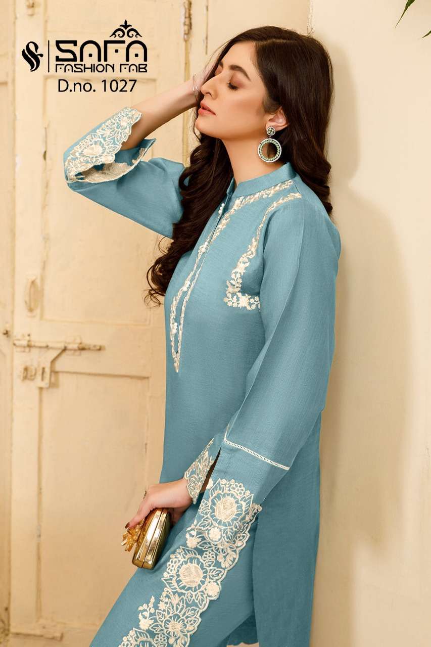 SAFA 1027 COLOURS BY SAFA FASHION HUB GEORGETTE EMBROIDERY STITCHED DRESSES