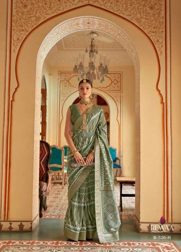 SAPTAPADI BY REWAA 526 TO 526-H SERIES DESIGNER SMOOTH SILK SAREES