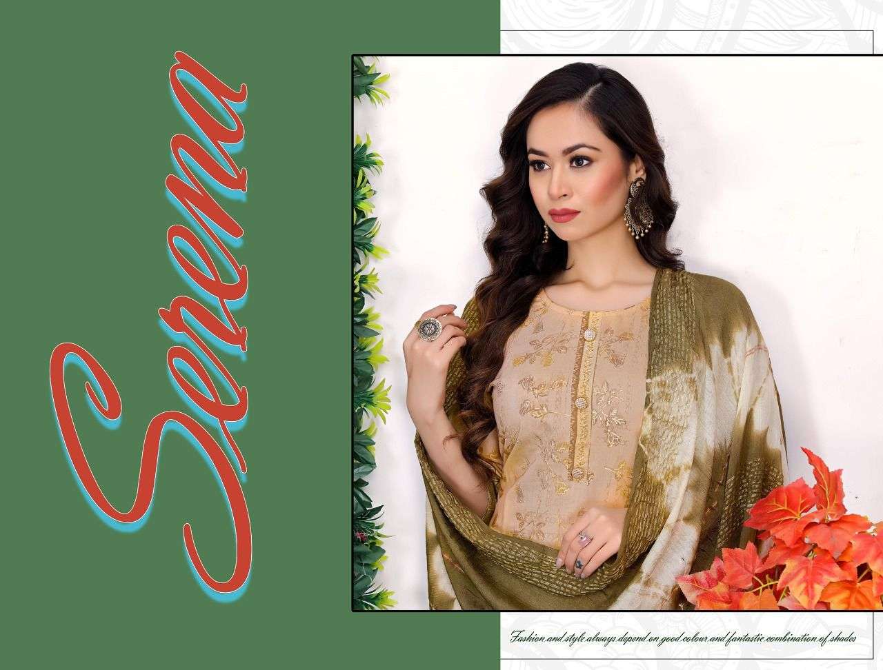 SERENA VOL-1 BY ASLIWHOLESALE 6011 TO 6018 SERIES MUSLIN STITCHED DRESSES