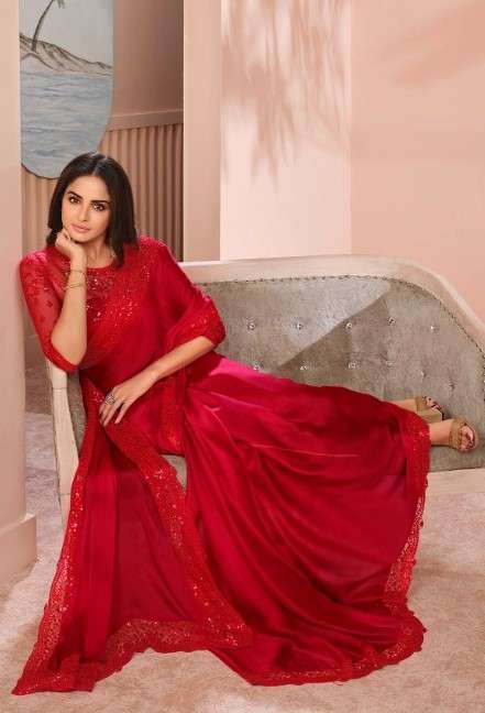 SHEESHA AAFREEN VOL-3 HIT DESIGNS BY VINAY FASHION GLITTER CHIFFON SAREES