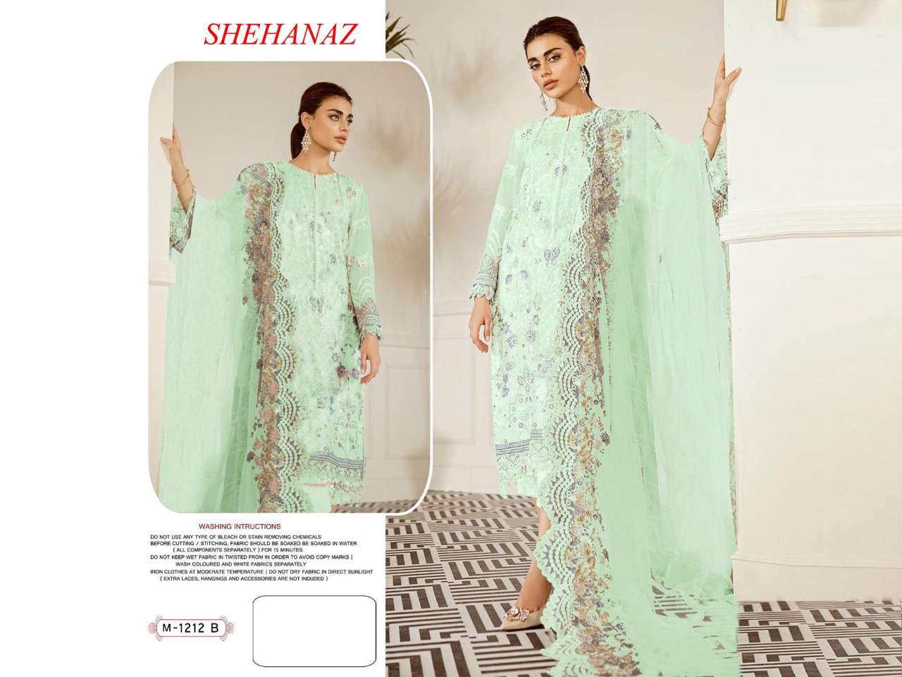 SHEHANAZ 1212 COLOURS BY ASLIWHOLESALE FAUX GEORGETTE PAKISTANI DRESSES