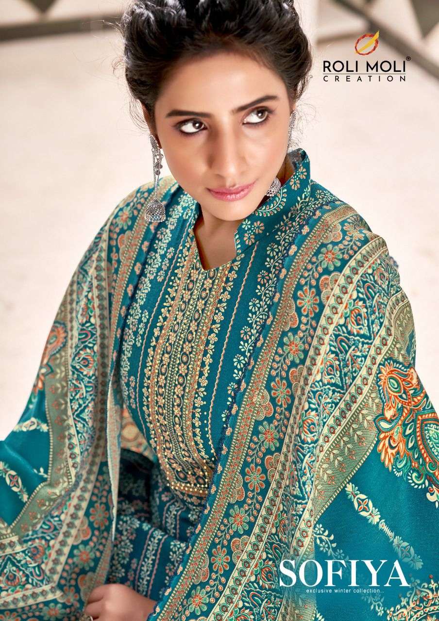 SOFIYA BY ROLI MOLI 1001 TO 1008 SERIES PASHMINA EMBROIDERY DRESSES