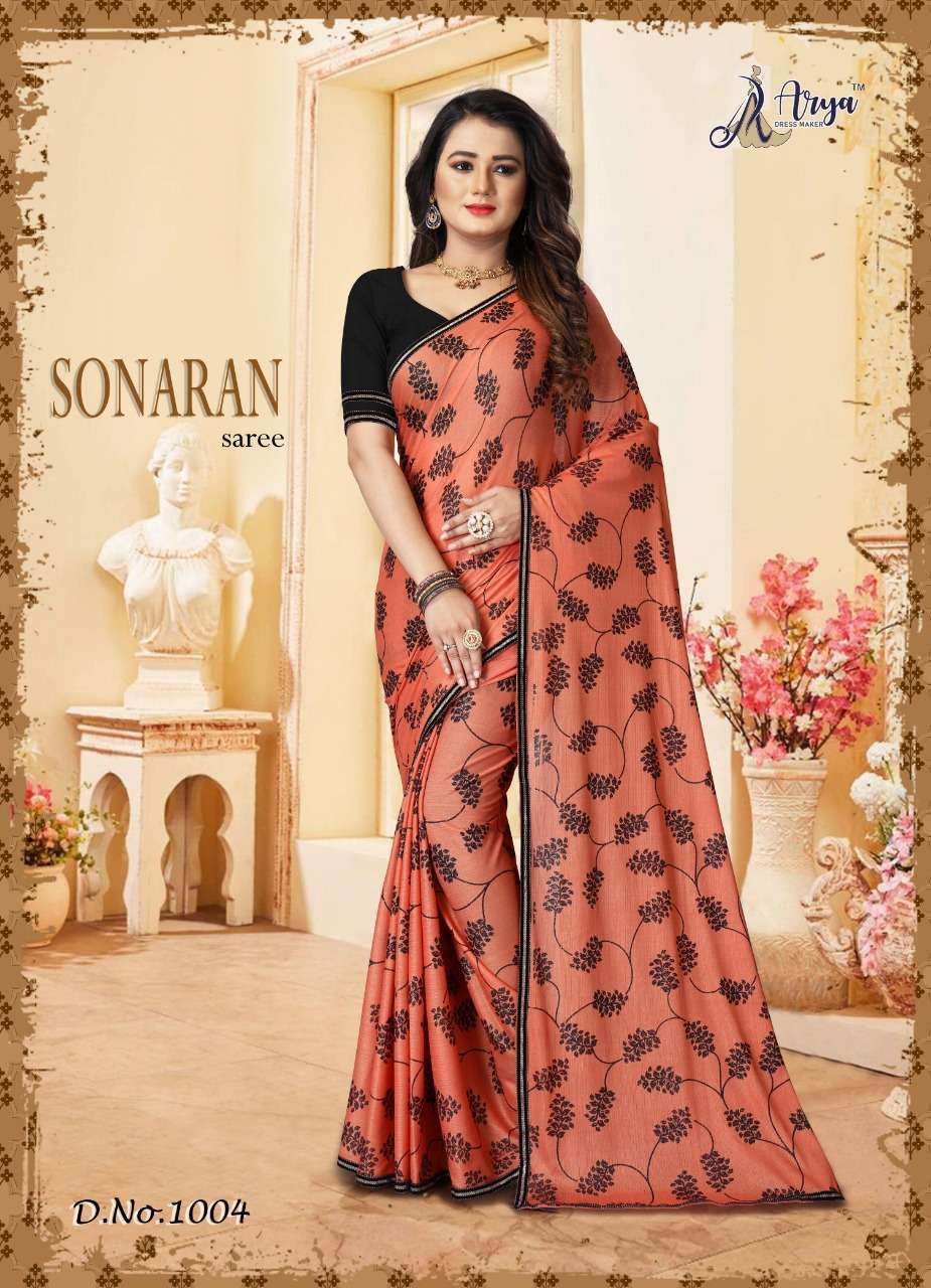 SONARAN BY ARYA DRESS MAKER 1002 TO 1005 SERIES DESIGNER SILK SAREES