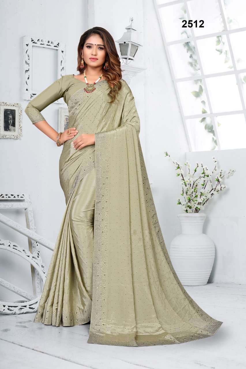 STR-2512 COLOURS BY ASLIWHOLESALE DESIGNER CREPE SILK WORK SAREES