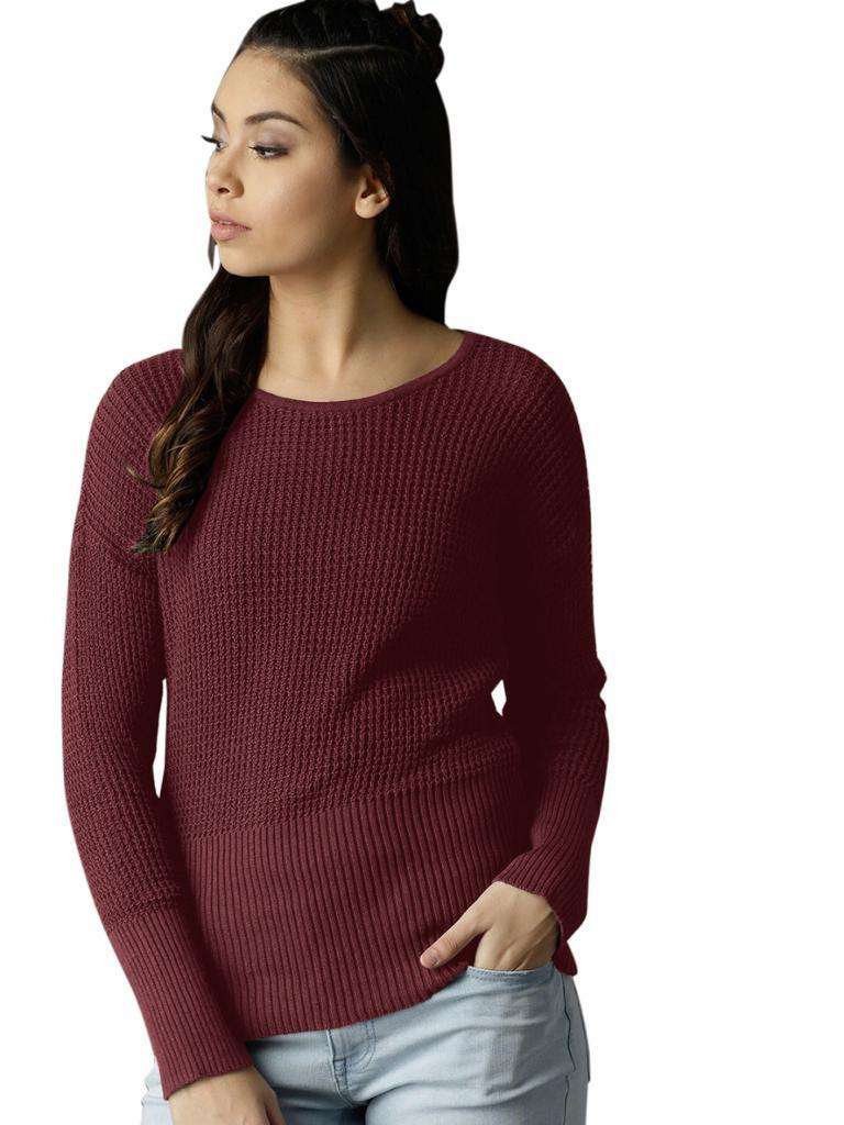 SWR-021 BY ASLIWHOLESALE COTTON KNITING WINTER TOPS