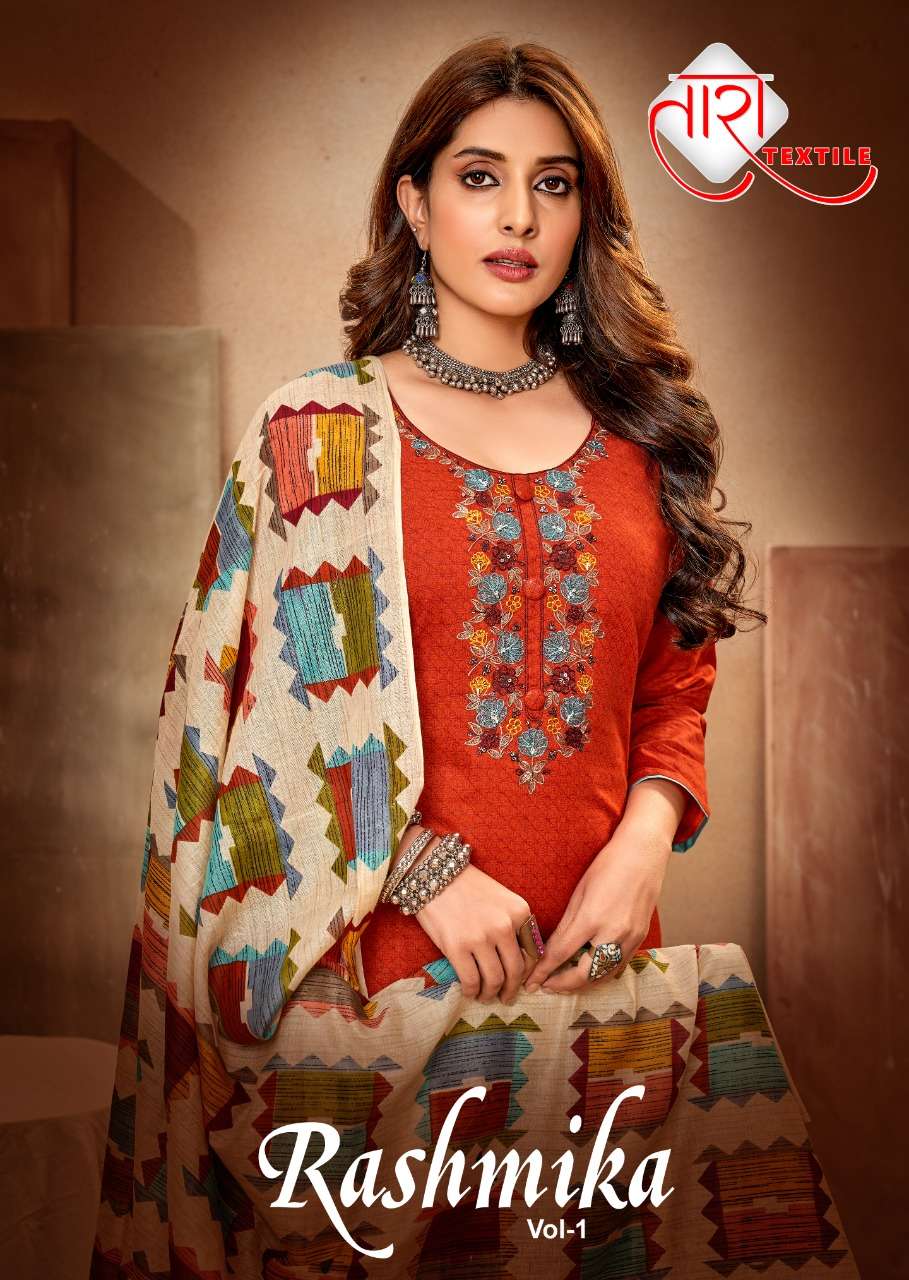 TARA RASHMIKA VOL-1 BY ASLIWHOLESALE 1001 TO 1010 SERIES LAWN COTTON DRESSES