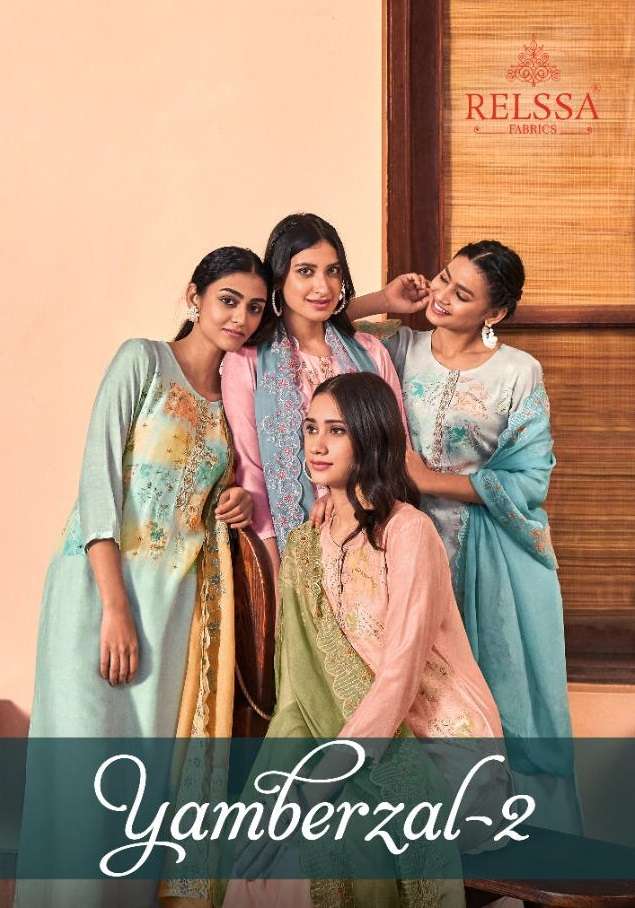 YAMBERZAL VOL-2 BY RELSSA 58001 TO 58006 SERIES MODAL SILK DRESSES