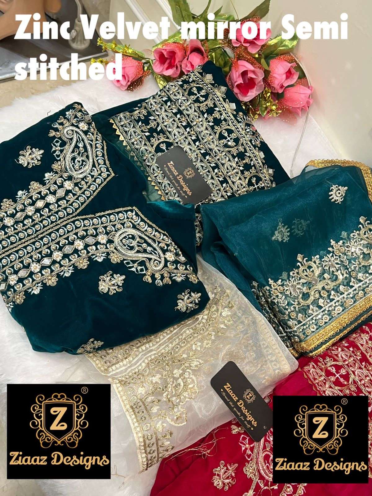 ZINC VELVET MIRROR BY ZIAAZ DESIGNS VELVET MIRROR DRESS