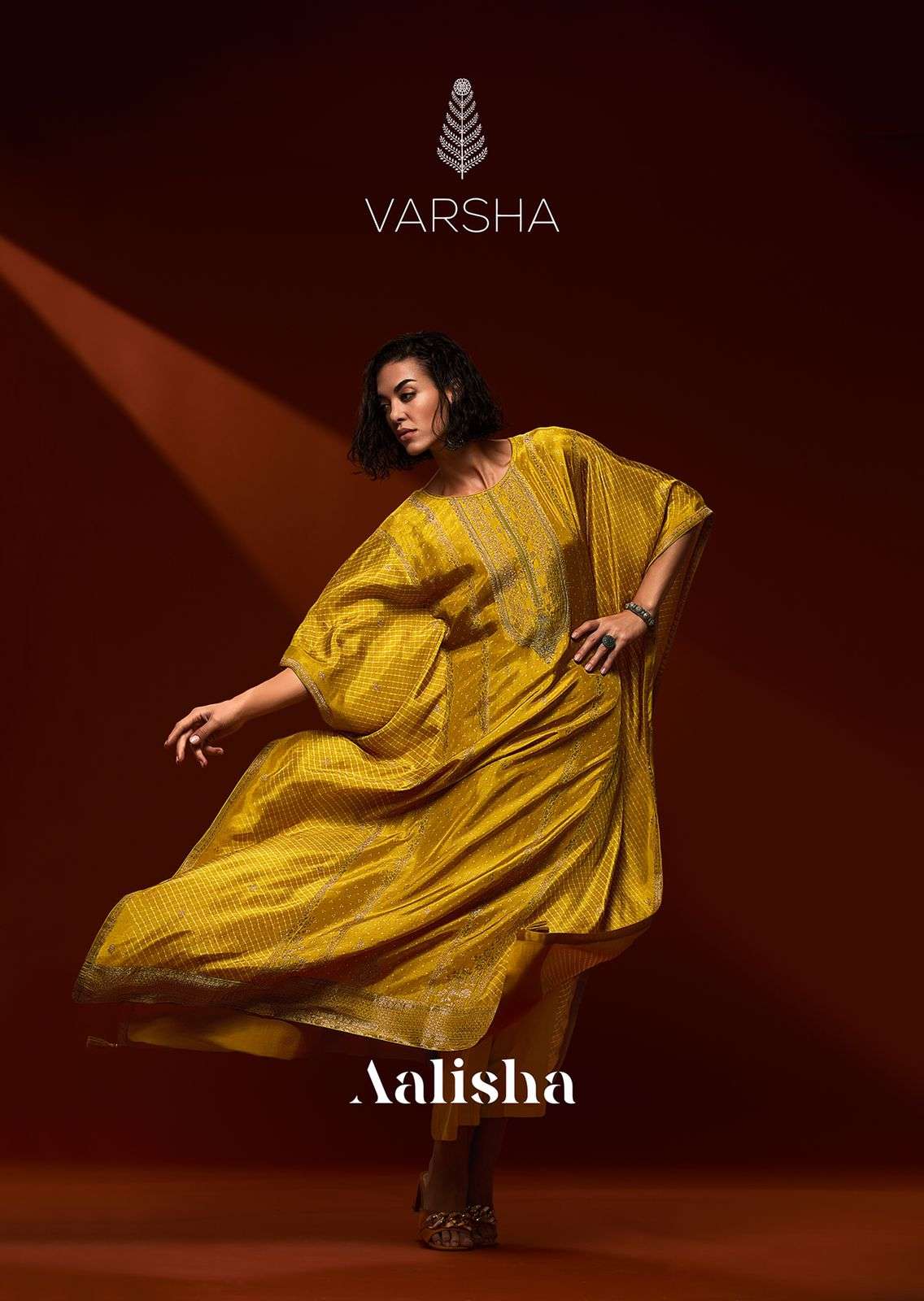 AALISHA BY VARSHA 1001 TO 1004 SERIES VISCOSE PRINT KAFTAN & PANTS