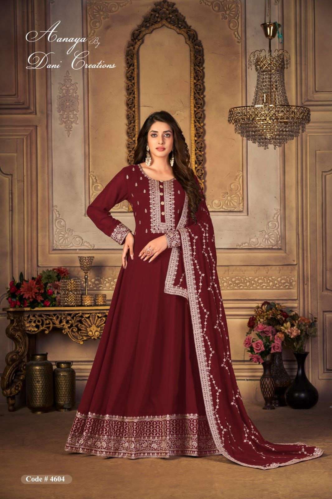 AANAYA VOL-146 BY TWISHA 4601 TO 4604 SERIES GEORGETTE ANARKALI DRESSES