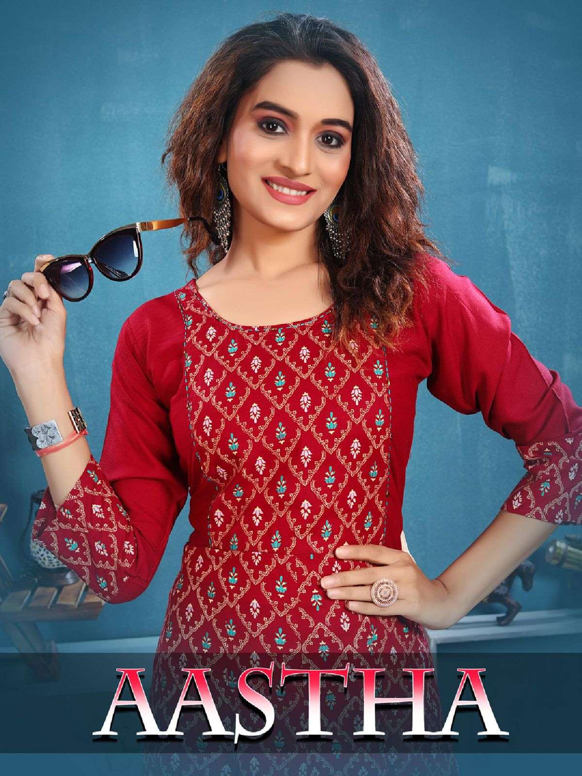 AASTHA BY ASLIWHOLESALE DESIGNER RAYON PRINT KURTIS