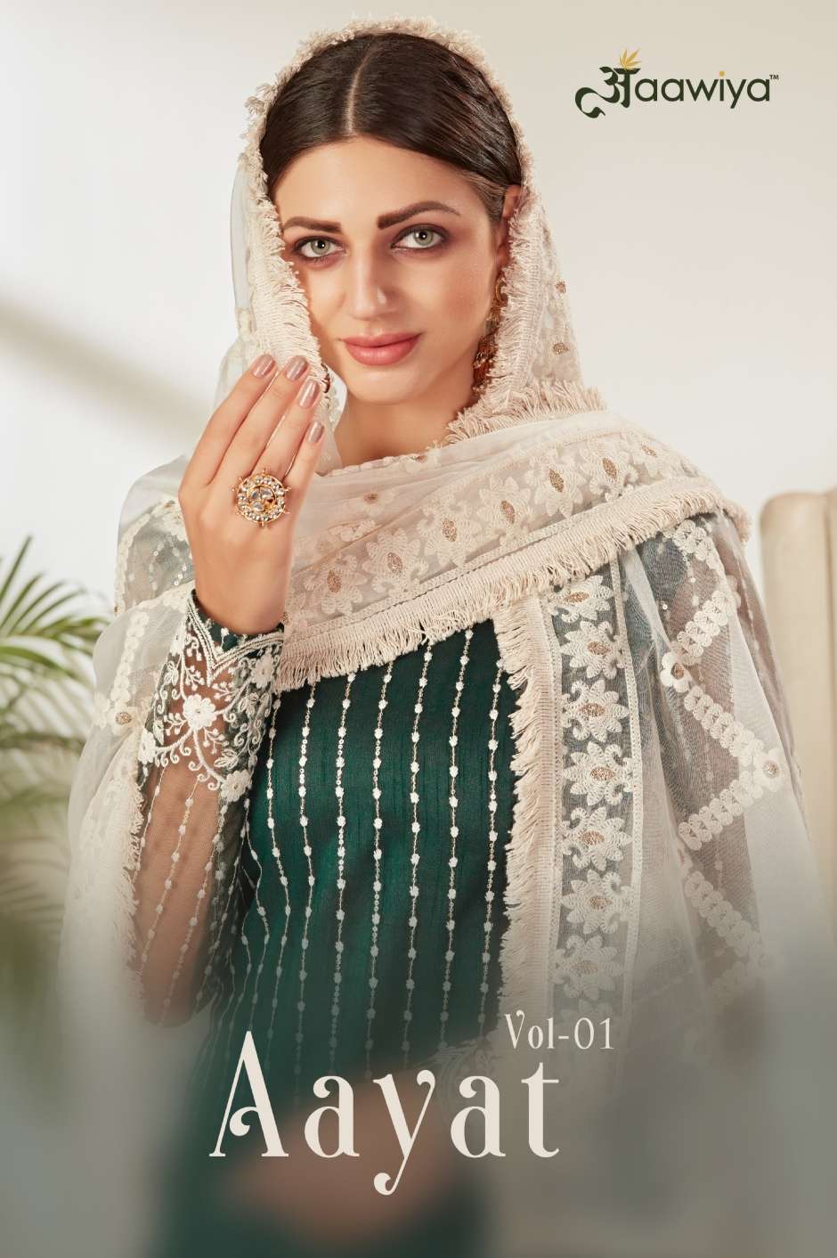 AAYAT VOL-1 BY AAWIYA 1101 TO 1105 SERIES HEAVY BUTTERFLY NET DRESSES