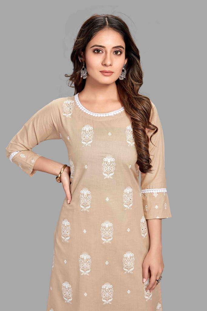 ADAA VOL-1 BY ASLIWHOLESALE COTTON PRINT KURTI & PANTS