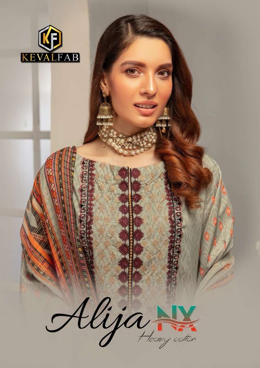 ALIJA NX VO-9 BY KEVAL FAB 9001 TO 9006 SERIES COTTON PRINT DRESSES