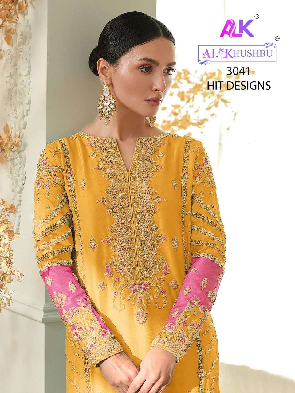 ALK 3041 COLOURS BY AL KHUSHBU 3041-E TO 3041-G SERIES PAKISTANI DRESSES