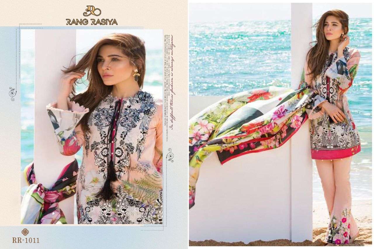 AYESHA ZARA LAWN COLLECTION BY RANG RASIYA 1011 TO 1012 SERIES COTTON DRESSES