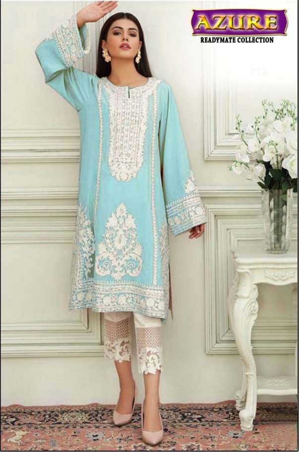 AZURE 1112 COLOURS BY ASLIWHOLESALE GEORGETTE WORK PAKISTANI TUNICS