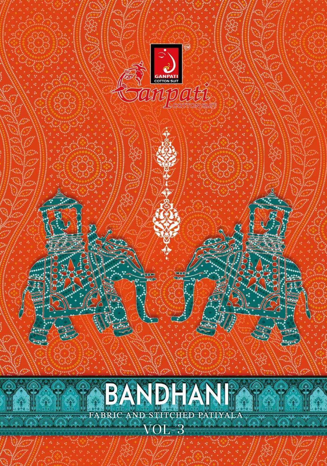 BANDHANI VOL-3 BY GANPATI COTTON SUIT 301 TO 312 SERIES COTON DRESSES