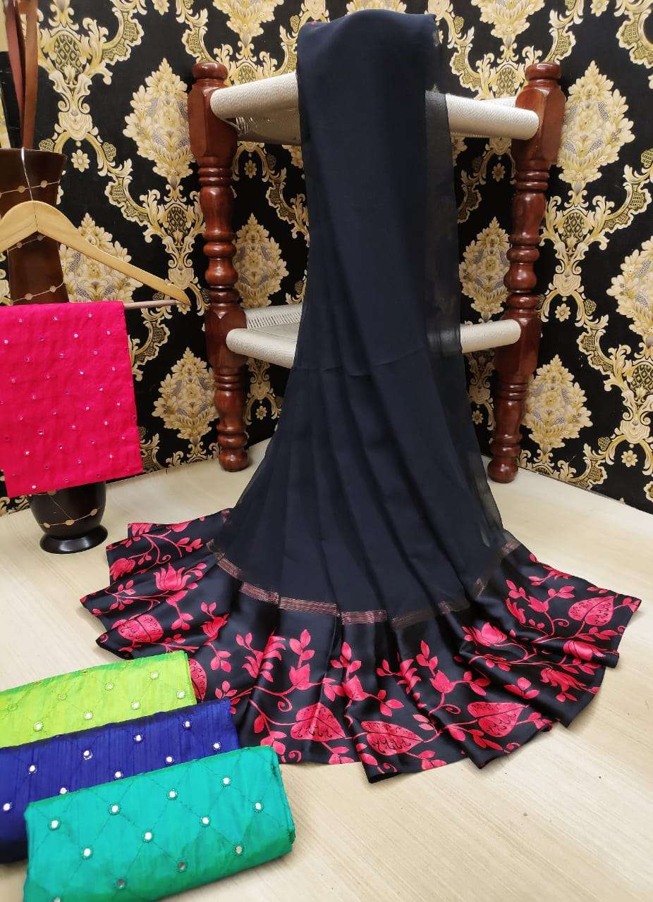 CHAAHAT VOL-2 BY ASLIWHOLESALE SMOOTH SATIN WORK SAREES