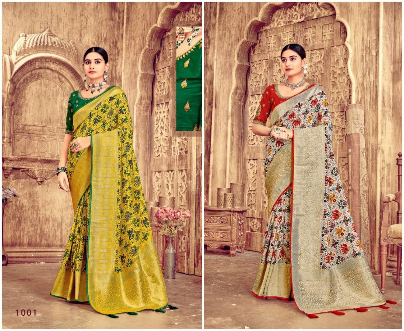 CHITRA VOL-1 BY ASLIWHOLESALE DESIGNER SILK EMBROIDERY SAREES