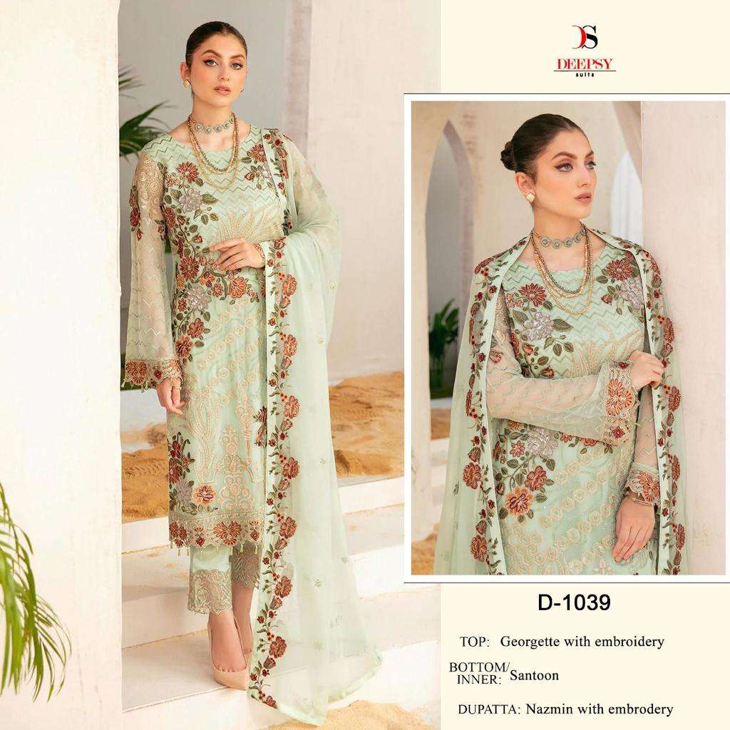 D-1039 HIT DESIGN BY DEEPSY SUITS GEORGETTE PAKISTANI DRESS