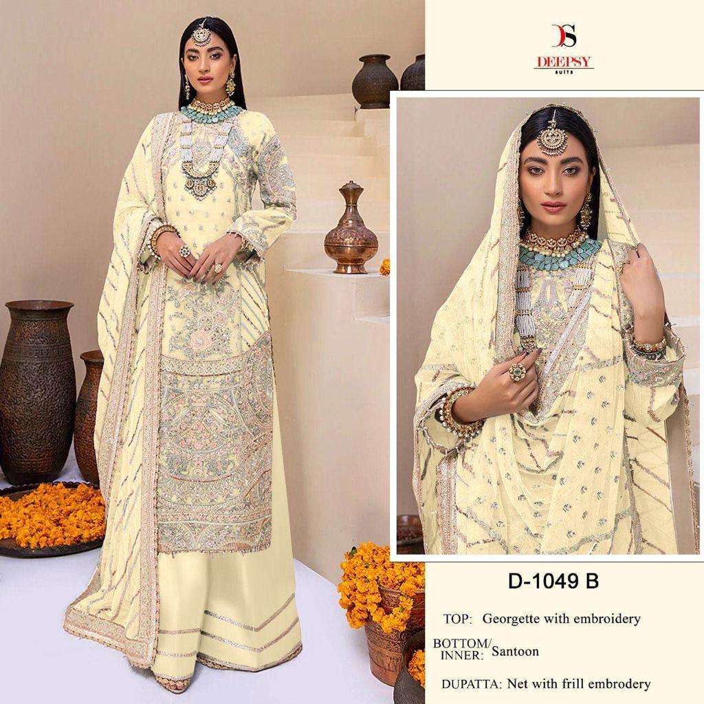 D-1049 COLOURS BY DEEPSY SUITS 1049-A TO 1049-D SERIES GEORGETTE DRESSES