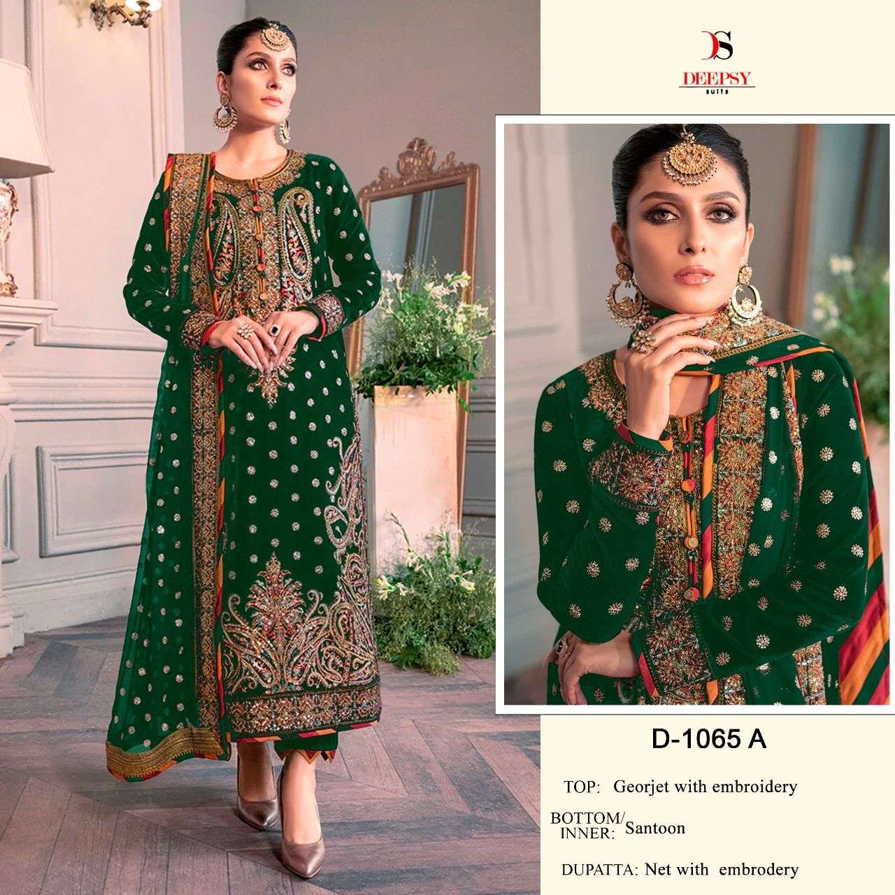 D-1065 COLOURS BY DEEPSY SUITS 1065-A TO 1065-C SERIES GEORGETTE PAKISTANI DRESSES