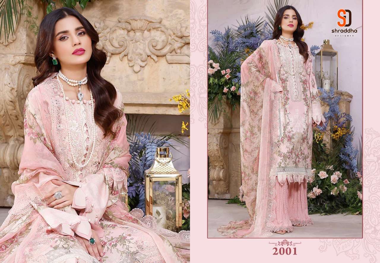 FIRDOUS REMIX 2001 HIT DESIGN BY SHRADDHA DESIGNER COTTON PAKISTANI DRESS