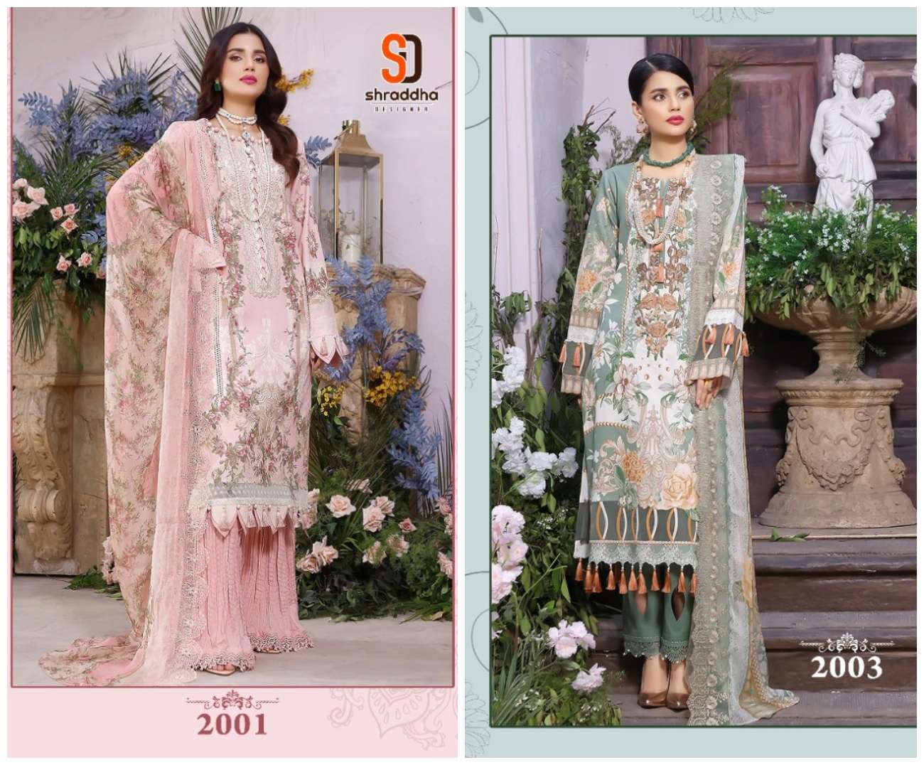 FIRDOUS REMIX HITS BY SHRADDHA DESIGNER LAWN COTTON PAKISTANI DRESSES