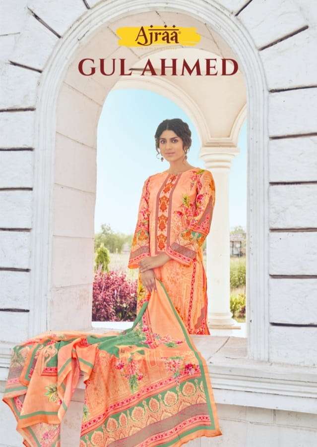 GUL AHMED BY AJRAA 1021 TO 1026 SERIES PRINTED COTTON PAKISTANI DRESSES